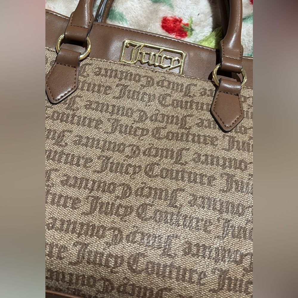 Juicy Couture Tan and Brown Tote Bag